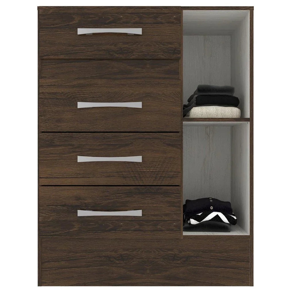 Cômoda Sapateira 4 Gavetas 1 Porta Cacau